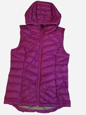 Lole Women's Hooded Quilted Vest - Magenta Purple